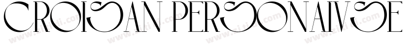 croisan personaivse字体转换